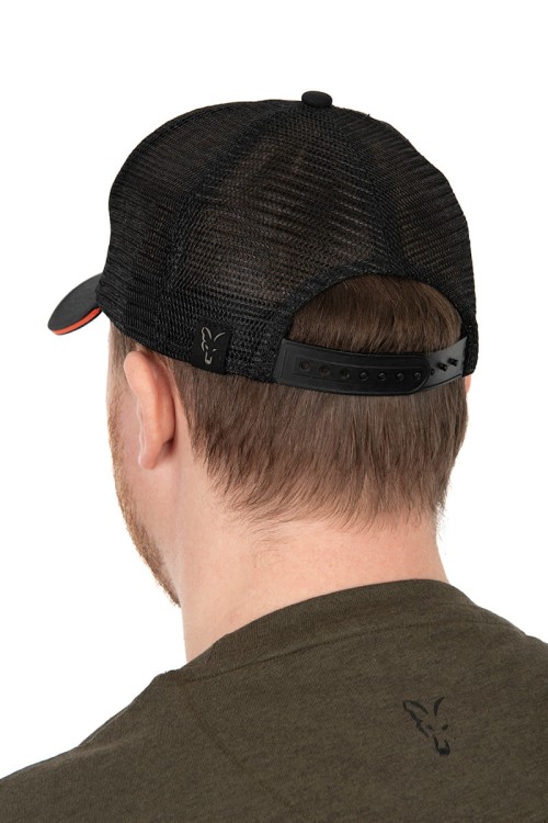 Fox FOX COLLECTION TRUCKER CAP BLACK &amp; ORANGEFox Collection trucker B/O  CHH017 Karpiowe Graty - Zdjęcie 7
