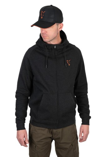 Fox FOX COLLECTION LW HOODY BLACK &amp; ORANGEFox Collection LW Hoody - B/O - 3XL  CCL195 Karpiowe Graty - Zdjęcie 5