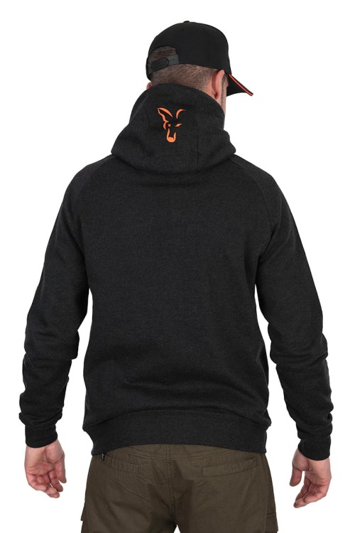 Fox FOX COLLECTION LW HOODY BLACK &amp; ORANGEFox Collection LW Hoody - B/O - XL  CCL193 Karpiowe Graty - Zdjęcie 7