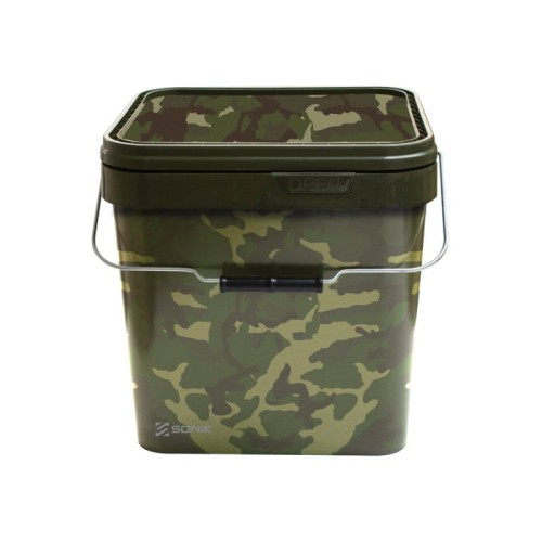 Sonik SONIK CAMO SQUARE BUCKET 10LTR  FC0040 Karpiowe Graty - Zdjęcie 1