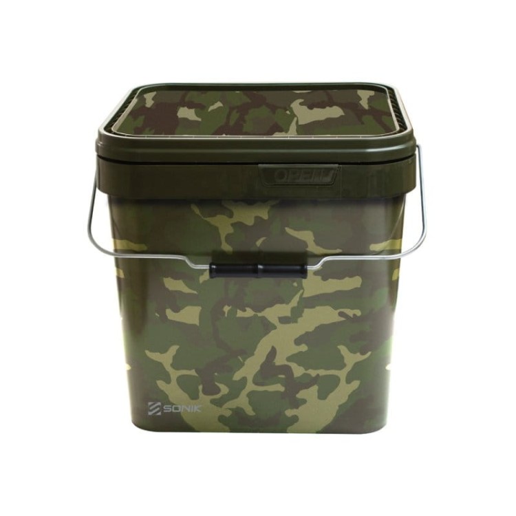 Sonik SONIK CAMO SQUARE BUCKET 17LTR  FC0041 Karpiowe Graty - Zdjęcie 1