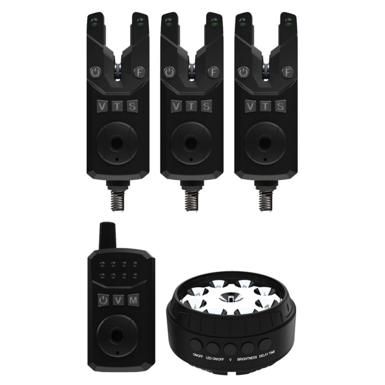Sonik SKS2 ALARM SET 3+1 + BIVVY LAMP  HC0083 Karpiowe Graty - Zdjęcie 4