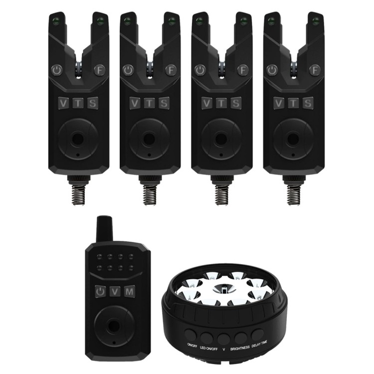 Sonik SKS2 ALARM SET 4+1 + BIVVY LAMP  HC0084 Karpiowe Graty - Zdjęcie 3