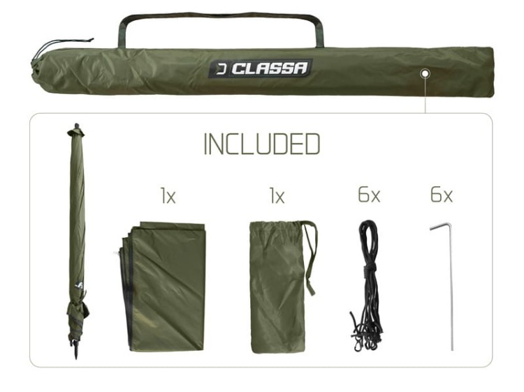 Parasol z boczną ścianką Delphin CLASSA 250cm 3/4 8586018508971 101003318 Karpiowe Graty - Zdjęcie 7