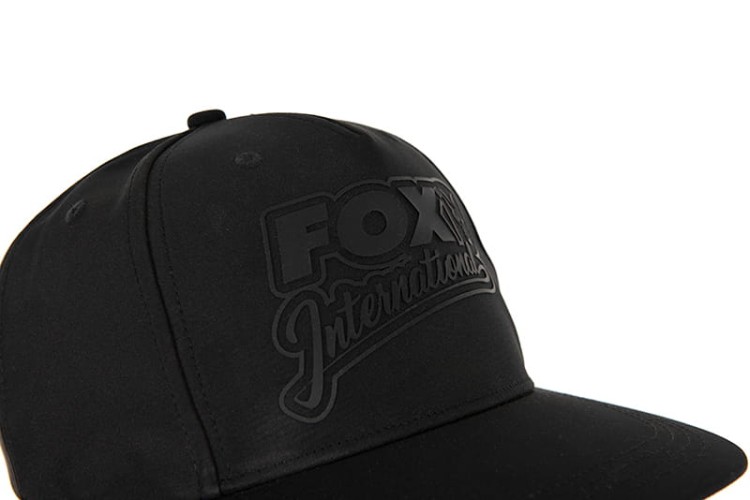 Fox FLAT PEAK CAP Black / Camo Snapback hat  CHH029 Karpiowe Graty - Zdjęcie 4