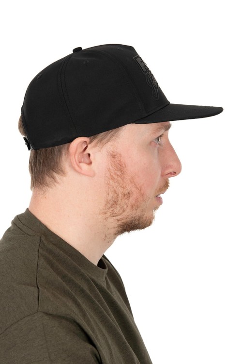 Fox FLAT PEAK CAP Black / Camo Snapback hat  CHH029 Karpiowe Graty - Zdjęcie 7