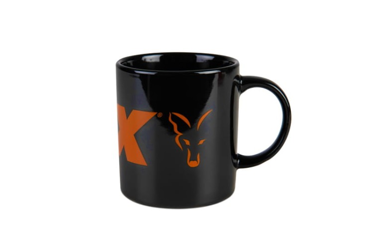 Fox FOX COLLECTION MUG BLACK/ORANGEFox Black and Orange Logo Ceramic Mug  CCW022 Karpiowe Graty - Zdjęcie 8
