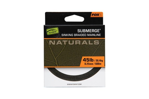 Fox FOX EDGES™ NATURALS SUBMERGE BRAIDSub Nat Braid x 600m 0.25mm 45lb/20.4kg  CBL027 Karpiowe Graty - Zdjęcie 6