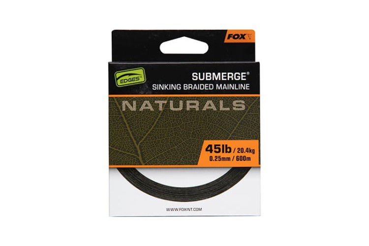 Fox FOX EDGES™ NATURALS SUBMERGE BRAIDSub Nat Braid x 600m 0.25mm 45lb/20.4kg  CBL027 Karpiowe Graty - Zdjęcie 6