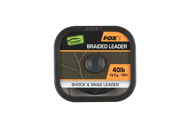 Fox FOX EDGES™ NATURALS BRAIDED LEADERNaturals Braided Leader x20M 40lb/18.1kg  CAC819 Karpiowe Graty - Zdjęcie 6