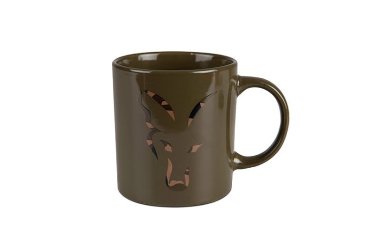 Fox FOX GREEN &amp; CAMO HEAD CERAMIC MUGFox Green and Camo Head Ceramic Mug  CCW025 Karpiowe Graty - Zdjęcie 1