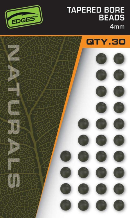 Fox FOX EDGES™ NATURALS TAPERED BORE BEADS - 4MMNaturals 4mm Tapered Bore Beads x 30  CAC836 Karpiowe Graty - Zdjęcie 2