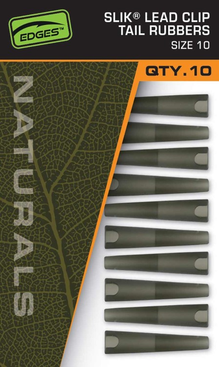 Fox FOX EDGES™ NATURALS SLIK LEAD CLIP TAIL RUBBER - SIZE 10Naturals Sz10 Slik Lead Clip Tail Rubber  CAC832 Karpiowe Graty - Zdjęcie 2