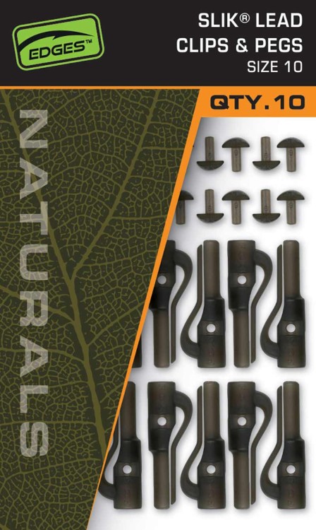Fox FOX EDGES™ NATURALS SLIK LEAD CLIP &amp; PEGS - SIZE 10Naturals Size SZ 10 Slik Lead Clip&amp; Pegs  CAC831 Karpiowe Graty - Zdjęcie 1