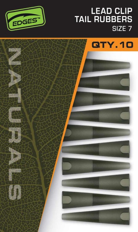 Fox FOX EDGES™ NATURALS LEAD CLIP TAIL RUBBERS - SIZE 7Naturals Size 7 Lead Clips Tail Rubbers  CAC830 Karpiowe Graty - Zdjęcie 2