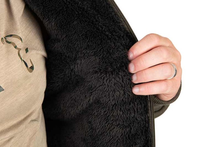 Fox FOX COLLECTION SHERPA JACKET GREEN &amp; BLACKFox Collection Sherpa Jkt G/B LARGE  CCL282 Karpiowe Graty - Zdjęcie 10