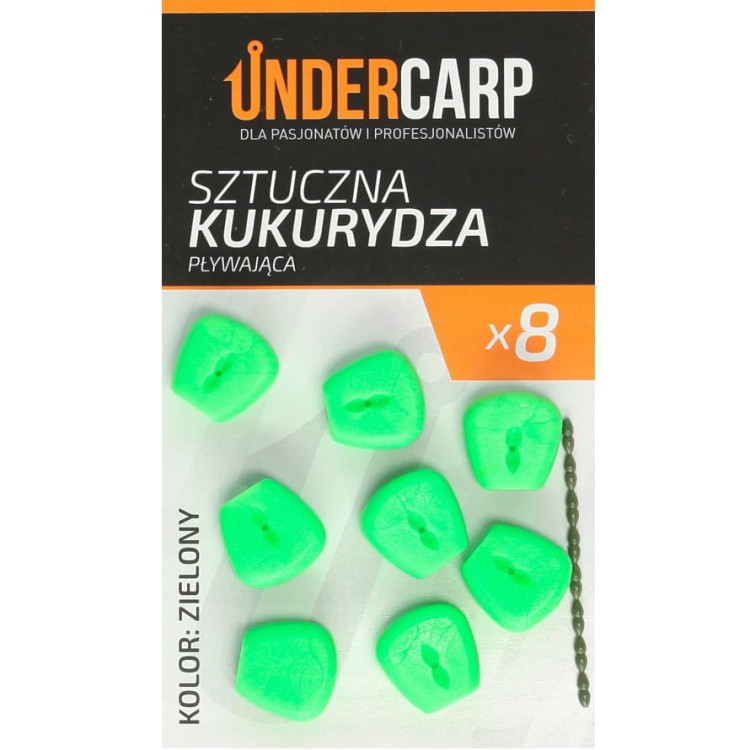 Undercarp Sztuczna Kukurydza Pływająca Zielona UC103 Karpiowe Graty - Zdjęcie 2
