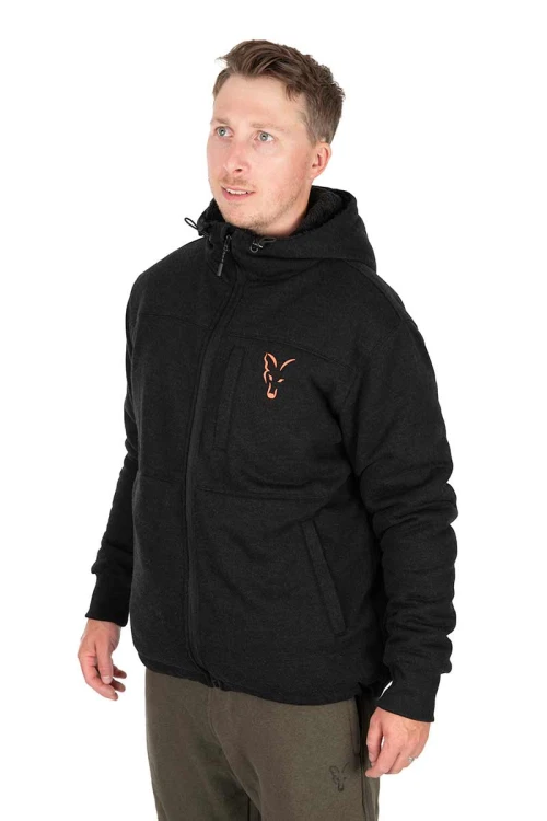 Fox FOX COLLECTION SHERPA JACKET BLACK &amp; ORANGEFox Collection Sherpa Jkt B/O S  CCL274 Karpiowe Graty - Zdjęcie 13