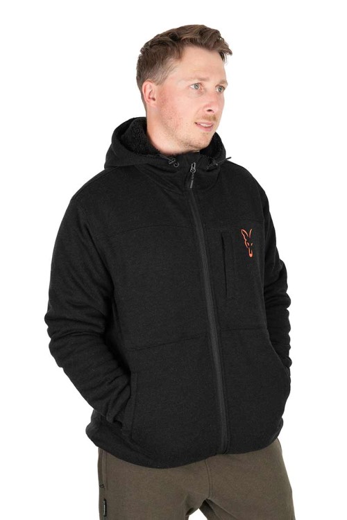 Fox FOX COLLECTION SHERPA JACKET BLACK &amp; ORANGEFox Collection Sherpa Jkt B/O XL  CCL277 Karpiowe Graty - Zdjęcie 12