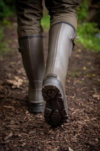 Fox FOX NEOPRENE LINED CAMO/KHAKI WELLIESNeoprene lined Camo/Khaki Rubber Boot (Size 9)  CFW164 Karpiowe Graty - Zdjęcie 8