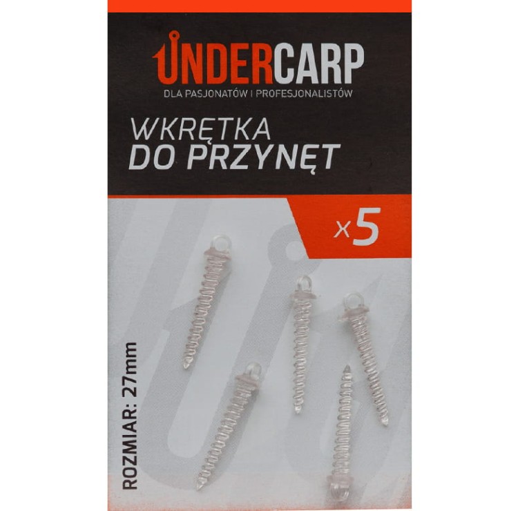 Undercarp Wkrętka do Przynęt 27 mm (przezroczysty)  Karpiowe Graty - Zdjęcie 5