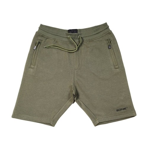 Sonik SONIK GREEN FLEECE SHORTS -L  NC0084 Karpiowe Graty - Zdjęcie 1