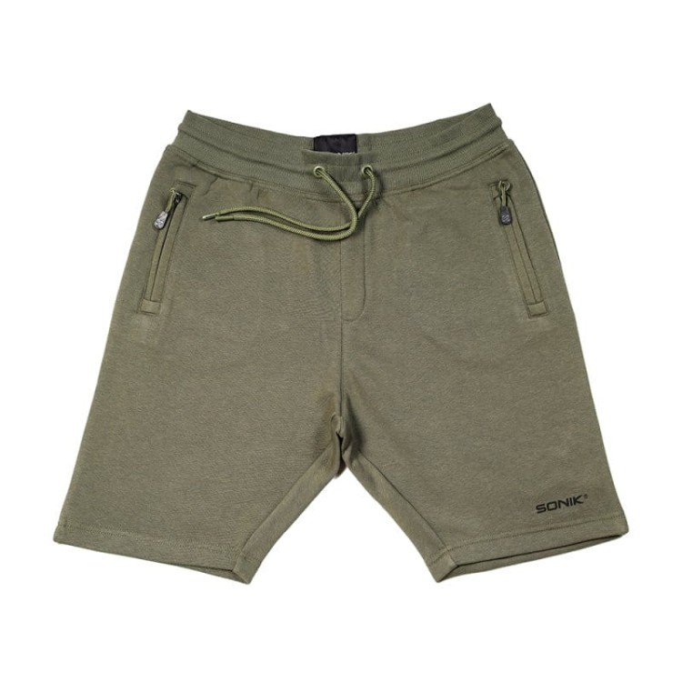 Sonik SONIK GREEN FLEECE SHORTS -L  NC0084 Karpiowe Graty - Zdjęcie 1