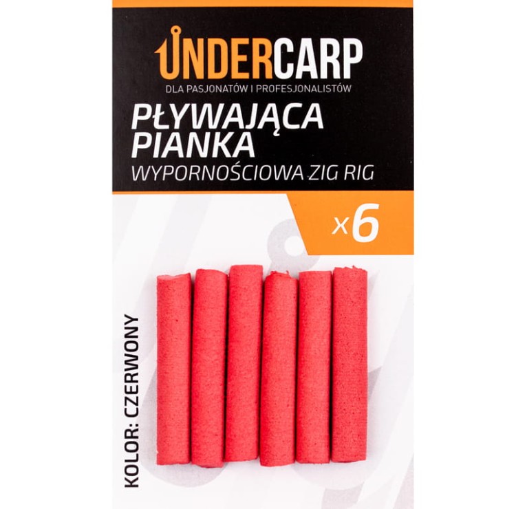 Undercarp Pływająca Pianka Wypornościowa Zig Rig Czerwona 5902721602028 Karpiowe Graty - Zdjęcie 1