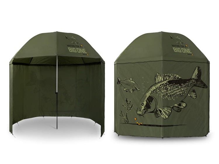 Parasol ze ściankami bocznymi Delphin BigONE CARP 250cm 8586018514118 101004401 Karpiowe Graty - Zdjęcie 9