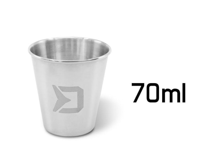 Zestaw kieliszków ze stali nierdzewnej Delphin RESET XL 4v1 4x70ml 8586018513913 101004381 Karpiowe Graty - Zdjęcie 1