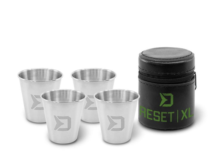 Zestaw kieliszków ze stali nierdzewnej Delphin RESET XL 4v1 4x70ml 8586018513913 101004381 Karpiowe Graty - Zdjęcie 4