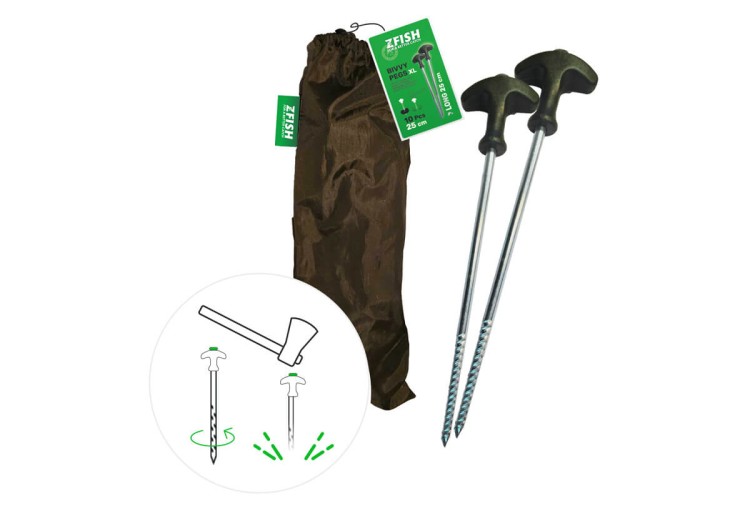 Zfish ZFISH Bivvy Peg Set 25cm/10pcs 8508158017663 ZF-7663 Karpiowe Graty - Zdjęcie 4