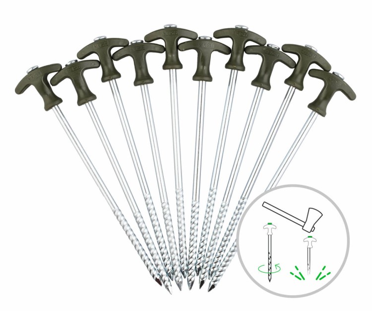Zfish ZFISH Bivvy Peg Set 20cm/10pcs 8508158017564 ZF-7564 Karpiowe Graty - Zdjęcie 1