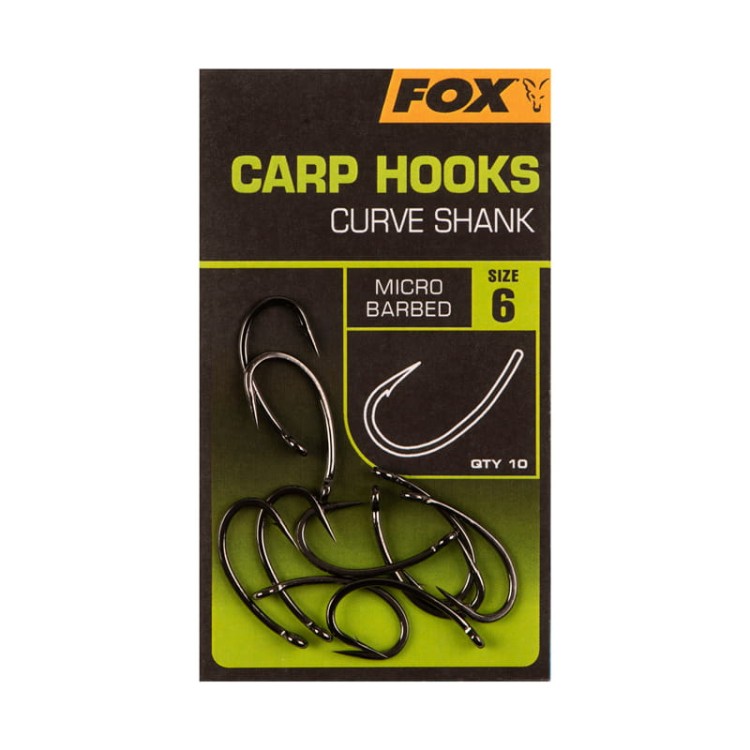 Fox Curve Shank Size 6 - haki karpiowe  Karpiowe Graty - Zdjęcie 4