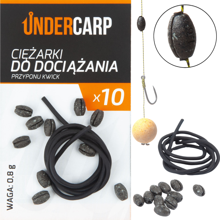 Undercarp Ciężarki do dociążania przyponu Kwick 0,8 g  5902721608365 UC715 Karpiowe Graty - Zdjęcie 7