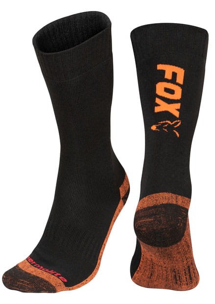 Fox Black / Orange Thermolite Long Sock (rozmiar 40-43) - skarpety 5056212141470 Karpiowe Graty - Zdjęcie 1