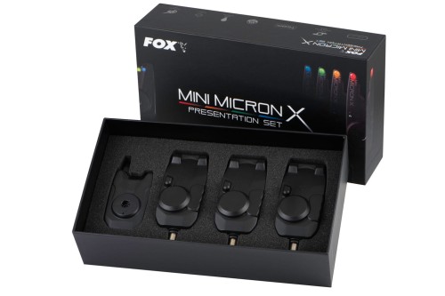 Fox Mini Micron X 3 Rod Set - zestaw 3 sygnalizatorów brań z centralką  Karpiowe Graty - Zdjęcie 4