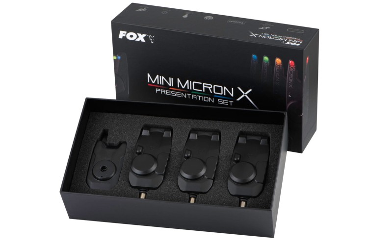 Fox Mini Micron X 3 Rod Set - zestaw 3 sygnalizatorów brań z centralką  Karpiowe Graty - Zdjęcie 4
