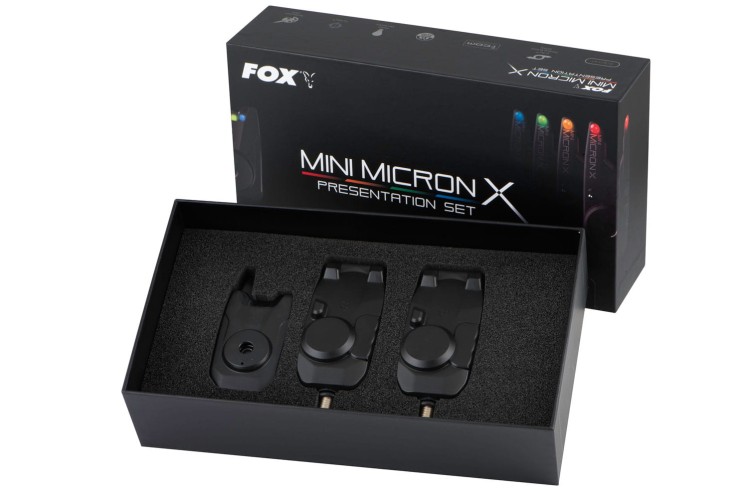 Fox Mini Micron X 2 Rod Set - zestaw 2 sygnalizatorów brań z centralką  Karpiowe Graty - Zdjęcie 4