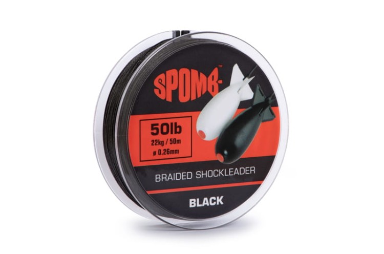 Spomb Braided Leader 22 kg / 50 lb Black 50 m - przypon strzałowy z plecionki  Karpiowe Graty - Zdjęcie 5