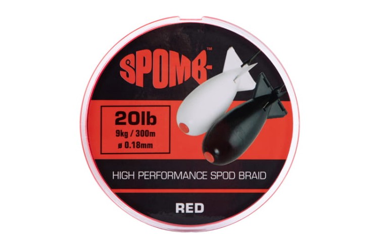 Spomb Braid 300 m / 9 kg / 20 lb Red 0,18 mm - plecionka do spoda / markera 5056212135431 Karpiowe Graty - Zdjęcie 1