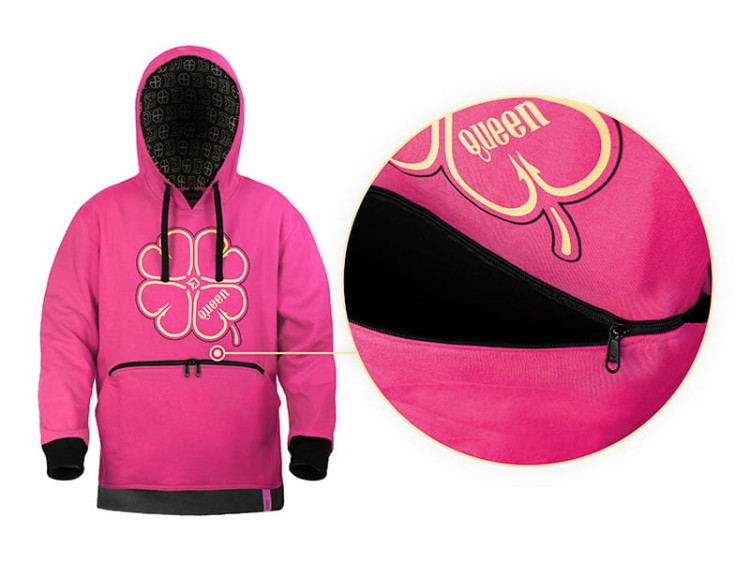Bluza z kapturem Delphin QUEEN 4Love XS 8585066503228 101005913 Karpiowe Graty - Zdjęcie 1
