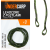 Undercarp Leadcore z pętlami z dwóch stron zielony 100 cm  5902721608334 UC712 Karpiowe Graty - Zdjęcie 3