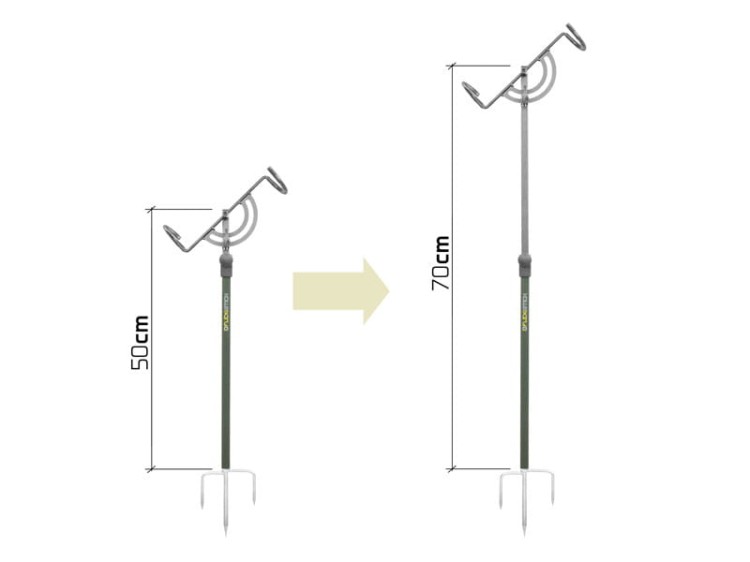 Teleskopowy uchwyt na wędkę Delphin FlexiSTICK nan 8586018517157 101004591 Karpiowe Graty - Zdjęcie 3