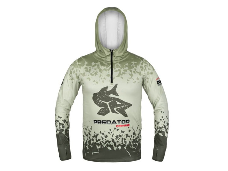 Bluza z kapturem Delphin UV ARMOR 50+ Predator S 8586018527354 101005491 Karpiowe Graty - Zdjęcie 6