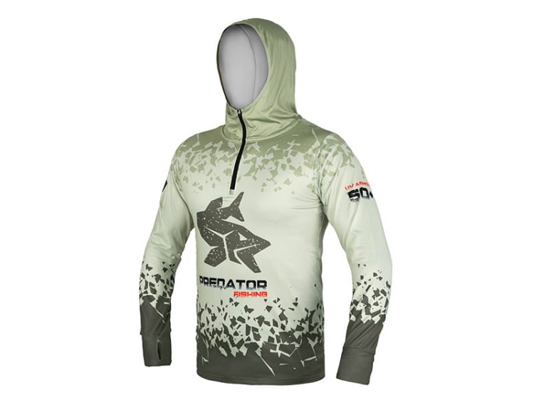 Bluza z kapturem Delphin UV ARMOR 50+ Predator XXXL 8586018527408 101005496 Karpiowe Graty - Zdjęcie 7
