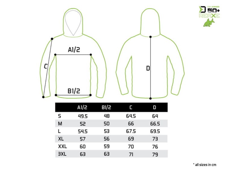 Bluza z kapturem Delphin UV ARMOR 50+ Reaxe L 8586018527439 101005499 Karpiowe Graty - Zdjęcie 2