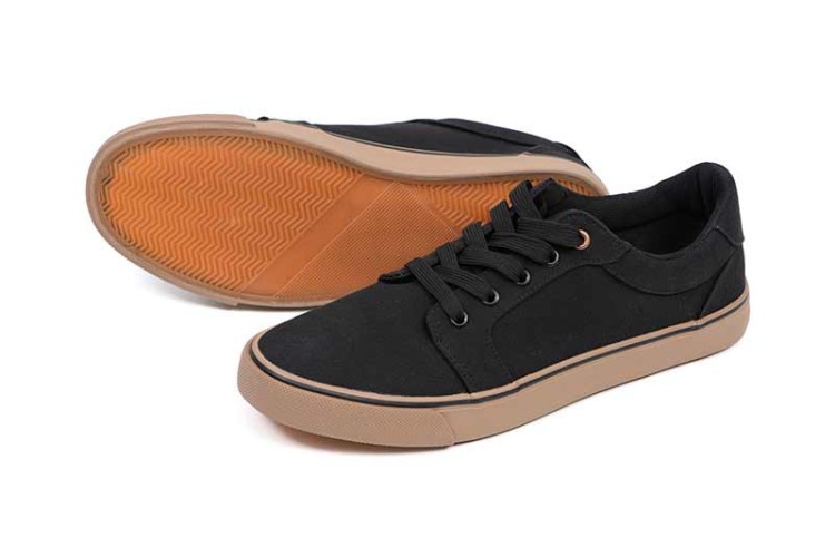 Fox FOX BLACK CANVAS SHOEFox Black canvas shoe = sz 12 / 46  CFW221 Karpiowe Graty - Zdjęcie 8