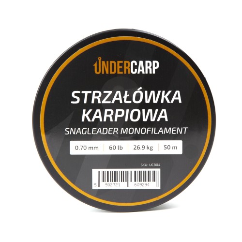 Undercarp Strzałówka Karpiowa Snagleader Monofilament 0,70mm/50m 60lb 26,9kg   UC804 Karpiowe Graty - Zdjęcie 1