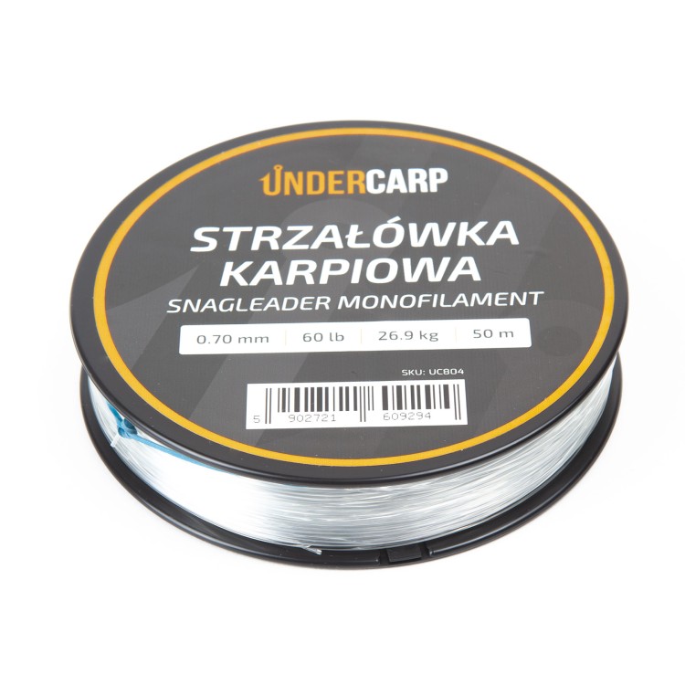 Undercarp Strzałówka Karpiowa Snagleader Monofilament 0,70mm/50m 60lb 26,9kg   UC804 Karpiowe Graty - Zdjęcie 7